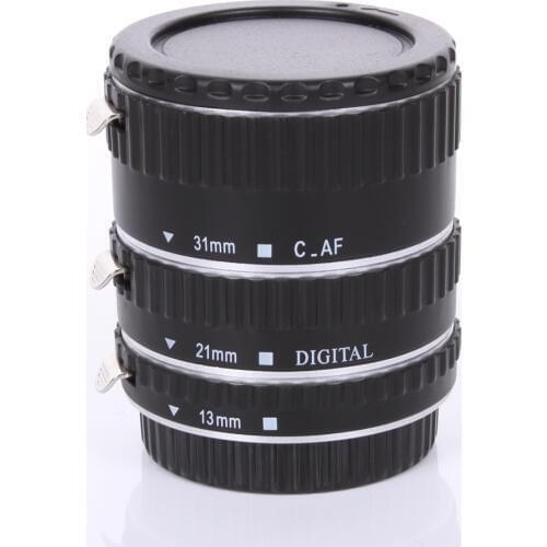 Silver Metal Auto Focus Macro Automatic Extension Tube for Kenko Canon EF-S Lens100D 60D 70D 550D 600D 6D 7D T5i T4i