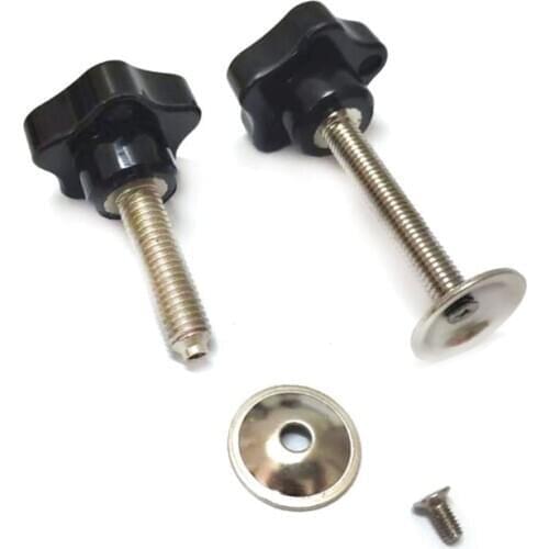 M8/M10 hand screw screw screen printing silk screen star-shaped plum blossom internal thread clamping screw bolt knob 5PCS