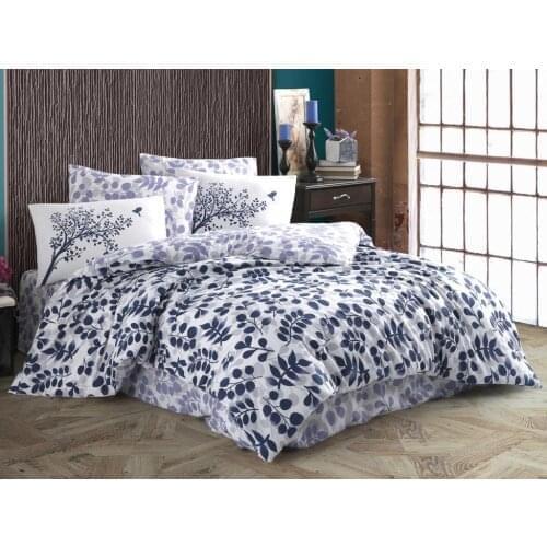 Silvia Single Personality Ranforce Duvet cover set Navy Blue
