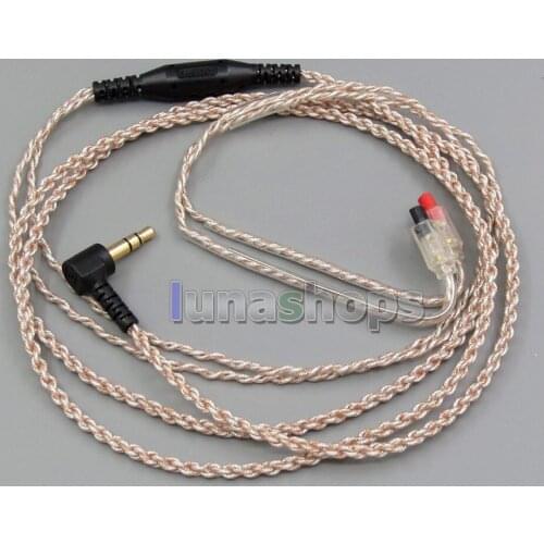 EachDIY Earphone Silver Plated OCC Mixed Foil PU Cable For Audio-Technica ATH-IM50 ATH-IM70 ATH-IM01 ATH-IM02 03 04 LN005644