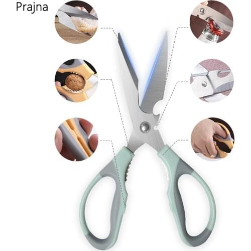 Stainless Steel Kitchen Scissors Multipurpose Purpose Shears Tool for Meat Vegetable Barbecue Tool Scissors Kitchen Supply