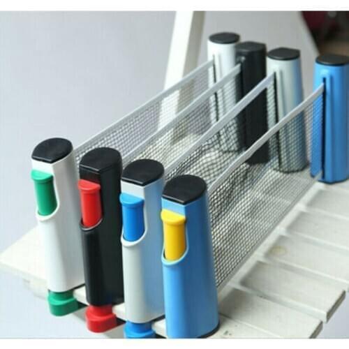 Table Tennis Net Portable Anywhere Retractable PingPong Post Net Rack For Any Table Indoor Sports