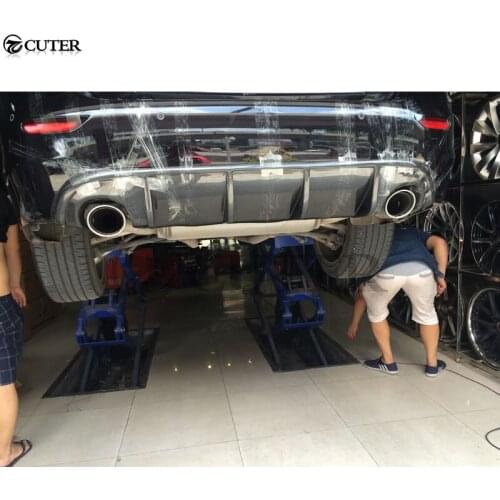 Q50 Carbon fiber front bumper lip rear bumper back diffuser side skirts rear spoiler wing for Infiniti Q50 Car modification 16