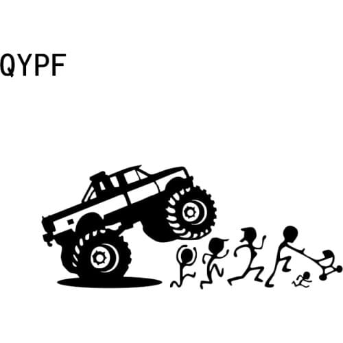 QYPF 17.7*7.4CM Interesting Running Decor Car Sticker Reflective Accessories Silhouette Vinyl C16-0838