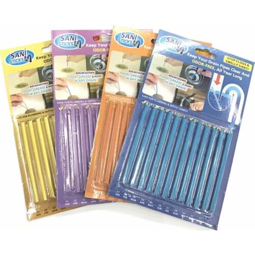 AYEVIN 4 Flavors Practical Pipeline Bathtub Decontamination Drain Kitchen Sink Filt Sani Sticks Sewer Cleaning Rod For Kitchens