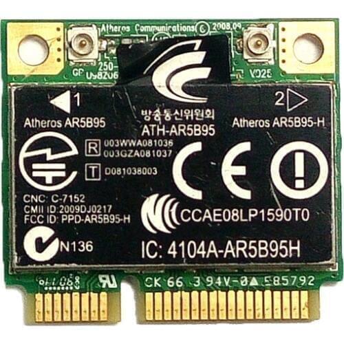 SSEA NEW for Atheros AR9285 AR5B95 Wireless Card for HP G62 CQ56 CQ61 dv7 dv5 dv4 SPS:605560-005