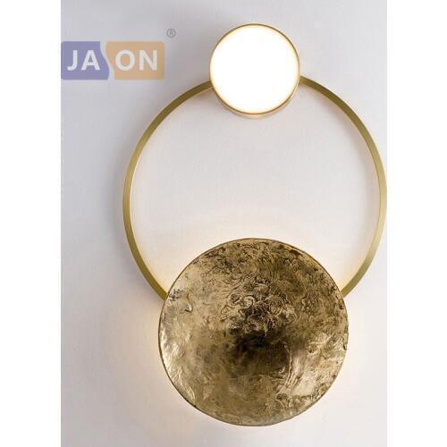 LED Postmodern Copper Glass Golden Green LED Lamp LED Light Wall lamp Wall Light Wall Sconce For Bedroom Corridor