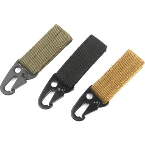 Tactical Carabiner Belt Buckle Keychains Clip Outdoor Climbing Backpacking