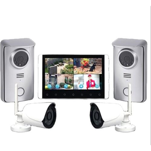 7 Inch Screen Video Door Phone Intercom System Camera Video Doorbell Intercom Video Door Bell Visual Intercom Kit