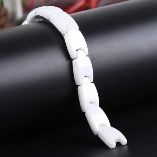 9* 4MM Pearl Ceramics Ladies Women Delicate Watch Strap Band Watchband Bracelet Notch 4MM