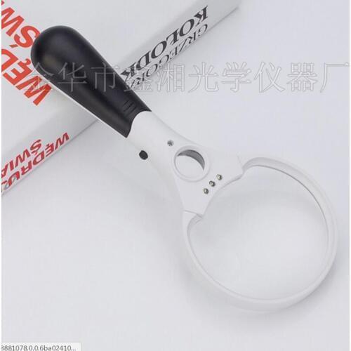 3X 4.5X 25X 82mm LED Illuminated Toy Gift Handheld Children Insect Viewer Reading Magnifier Office Magnifying Glass for Old Man