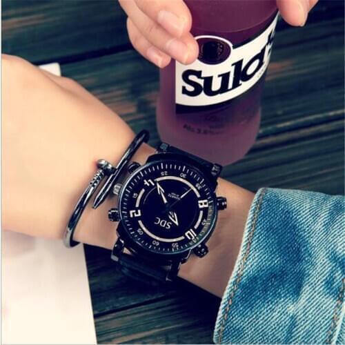 2020 Relogio Masculino Silicone Couple Watches Women Watch Large Dial Student Watch Trend Retro Minimalist Literary Men Watches