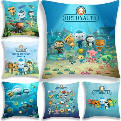 Cartoon Octonauts Children Pillow Case Cute Anime Toys for Toddler Kids Boys Girls Gift 45CM Pillow Inner Is Not Included