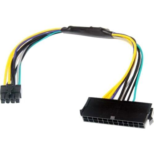 24 Pin To 8 Pin ATX PSU Power Adapter Cable Compatible With DELL Optiplex 3020 7020 9020 Precision T1700 30cm