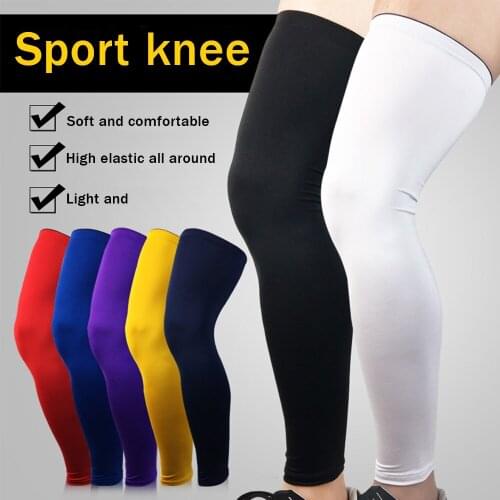 1PC Compression Leg Sleeves Knee Pads Support Men Basketball Volleyball Knee Brace Leg Warmer Elastic Kneepad Protective Gear