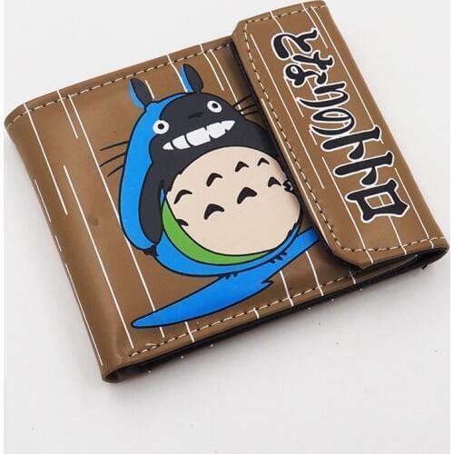Japanese Anime Tonari no Totoro PU Short Wallet Purse Colorful Printing