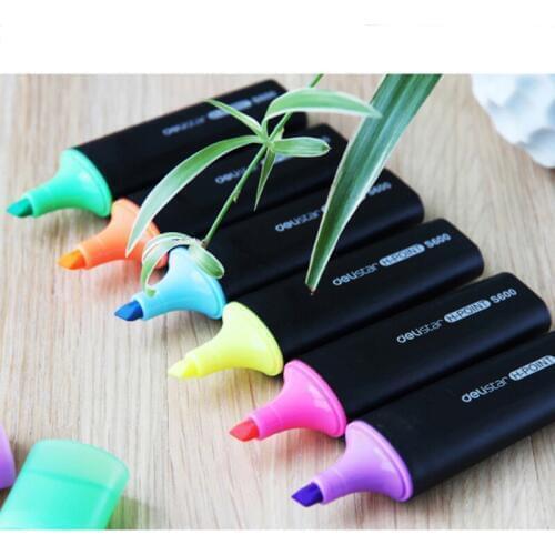 10 pcs/Lot Highlighter Pens for paper copy fax DIY drawing Marker pen Stationery office material School supplies