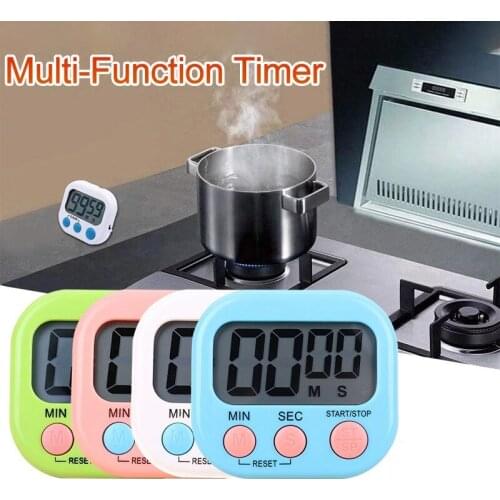 Multifunctional Digital Kitchen Timer with Stand Magnet Countdown Alarm Clock Foe Cooking Study Digital Timer Stopwatch Alarm