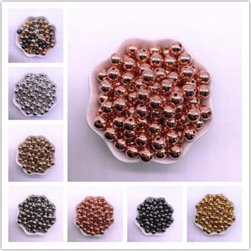 New 3/4/5/6/8/10mm Round CCB Beads Loose Spacer Beads for Jewelry Making DIY Clothing Accessories