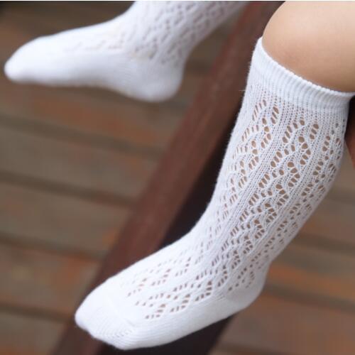 New Baby boys Girls Cotton Knee High Socks Solid Candy Color Kids Toddler Newborn Infant Non-slip Long Socks