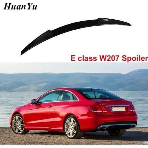 New W207 CS Style Trunk Spoiler for Mercedes-benz E Class Carbon Fiber Boot Lip Rear Duck Wings 2-door Coupe Cabriolet 2010-2016