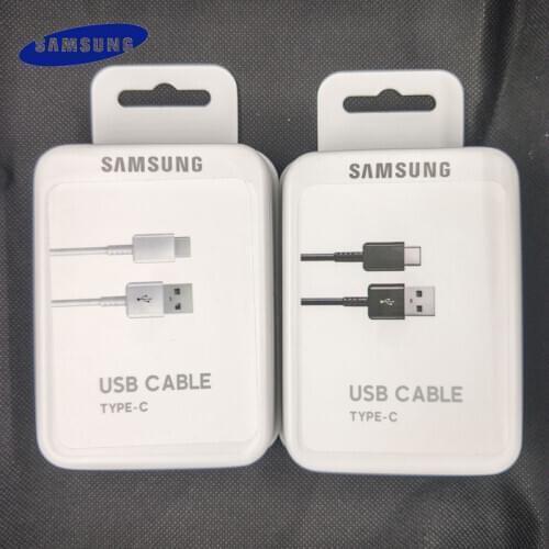 Original 120mm USB 3.1 TYPE-C Fast Charging Data Cable For Samsung Galaxy A80 A70 A60 A50 A40 A30 S8 S9 S10 Plus S10e Note 8 9