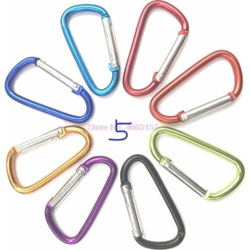 By DHL 5000Pcs No. 5 D aluminum alloy mountaineering buckle outdoor quick hanging buckle water bottle buckle Sturdy