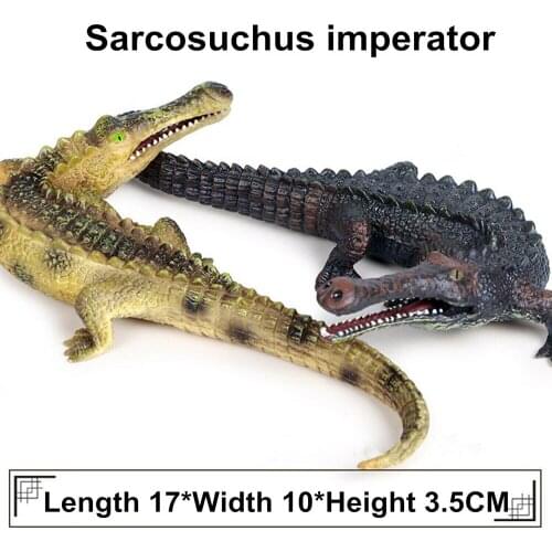 Sarcosuchus Crocodiles Alligator Wild Animal Figure Model Toy Collector PVC Wild Animal Model Educational Figurine Gift