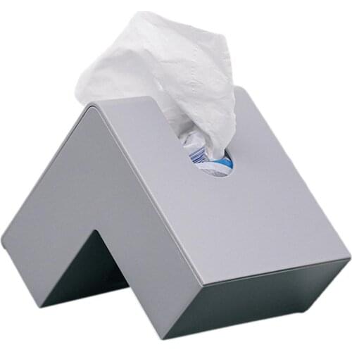 Stylish Triangle Tissue Box Holder Case Napkin Holder Cover Home Organizer Modern Simple Household Paper Storage Box Stand