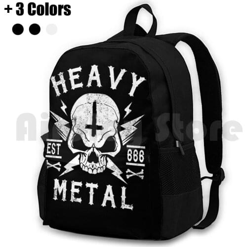 Heavy Metal Outdoor Hiking Backpack Riding Climbing Sports Bag Death Metal Heavy Metal Thrash Metal Metal Music Music Band