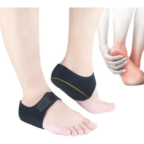 Silicone Gel Heel Pad Socks Cushion Shock Absorption Foot Pain Relief Plantar Fasciitis Heel Skin Protector Spur Care
