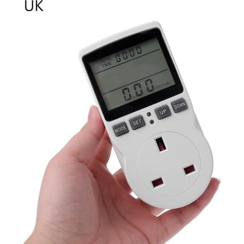 YU-NIYUT Digital Power Meter Socket EU/US/UK Plug Energy Meter Current Voltage Watt Electricity Cost Measuring Monitor Power Ana