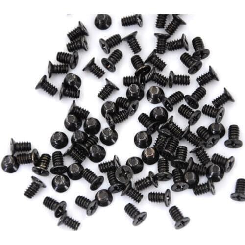 100pcs PC Case 32*6mm Hard Drive HDD Caddy Hot Swap Server Tray Mount Screw Flat Countersunk Phillips head DIY Computer C
