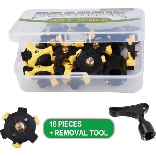 16Pcs/Set Golf Shoe Spike Replacement Champ Fast Screw Durable High quality With Removal Tool Wrench Golf Training Aids