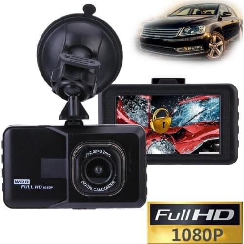 3 Inch Full HD 1080P LCD Car DVR Camera Video Recorder With G-Sensor Night Vision Motion Detection WDR Wide Angle Drop Shipping