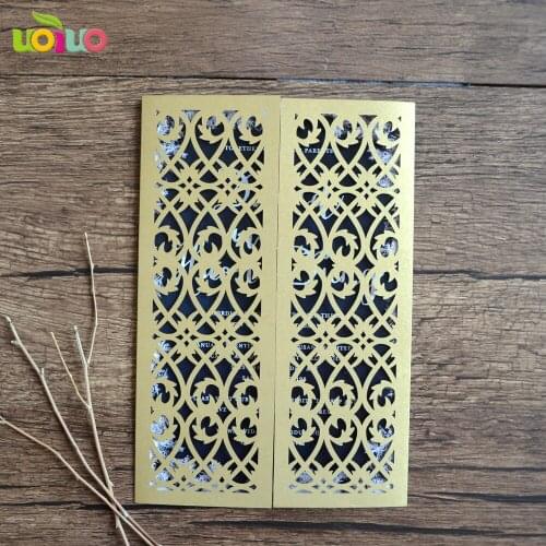 30 pcs/lot Elegant Hollow fence Wedding Invitation Card