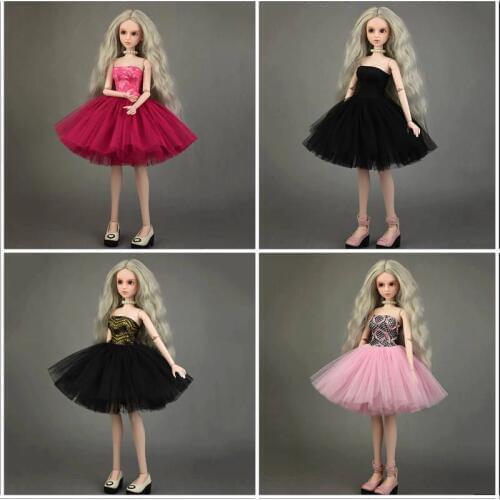 4pcs/lot Mix Color Ballet Dress for 40-50cm XINYI Doll 1:4 Doll Accessories Wedding Party Gown Outfits Clothes for 1/4 BJD Dolls