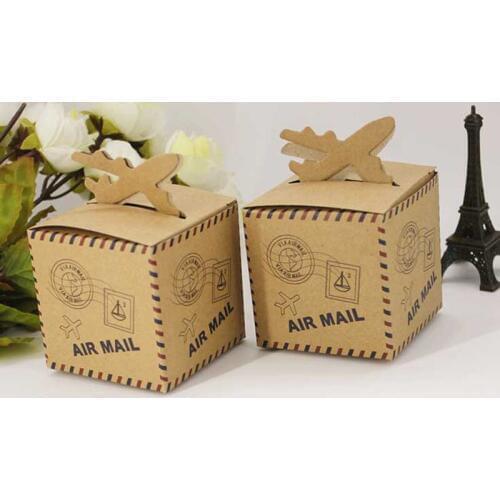 10pcs/lot Paper Gift Boxes Goodie Bags Packaging Wedding Birthday Party Cookie Candy Gift Bag Baby Shower Party Favors Supplies