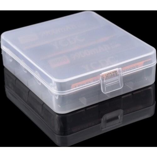 Durable High Quality White Plastic 18650 AA AAA Battery Case Holder Storage Box Container For 2/4x 18650 4xAA 4xAAA Batteries