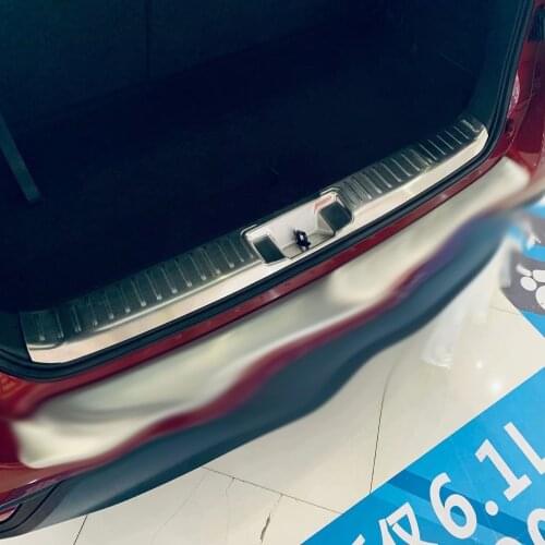 For Toyota Highlander 2021 2022 Car Inner Rear Bumper Protector Step Panel Boot Cover Sill Trunk Trim Car Decoration Accessories
