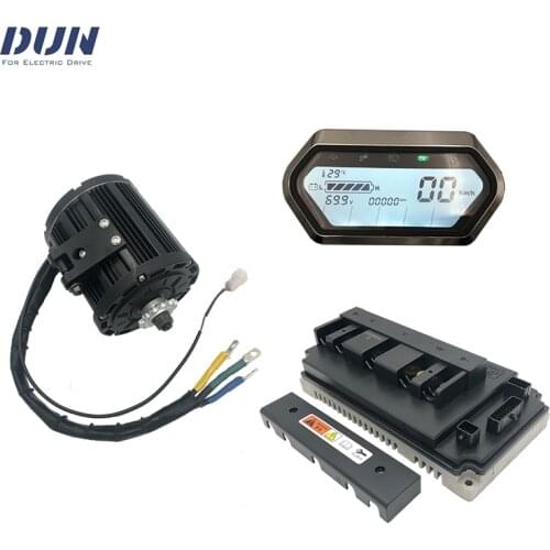 QS138 3KW Peak 8KW Mid Drive BLDC Motor And Sine Wave Controller Votol EM150 N3 Display For Dirtybike Electric Motorcycle E-Bike
