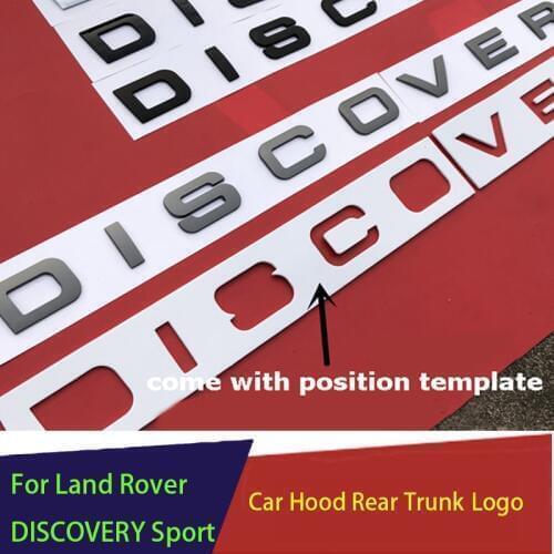 Starshine Glossy Black Gold Grey Silver Letters Emblem Badge Car Hood Rear Trunk Logo Sticker for Land Rover DISCOVERY Sport SUV