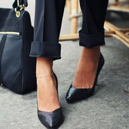 European and American fashion jewelry new hot fashion street style copper beads copper chain foot chain