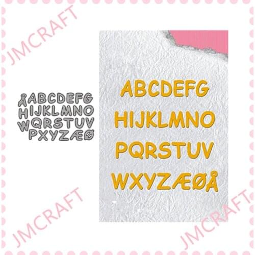 JMCRAFT Capital English Letter Card Metal Cutting Dies Scrapbook Mold Cutting Mold DIY Crafts Handmade2021 New