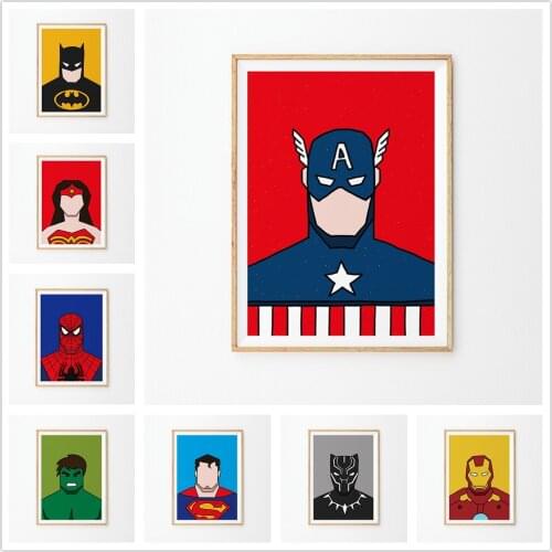 Marvel Superhero Nordic Style Art Creative Canvas Painting Living Room Bedroom Decoration Painting Cuadros Decor