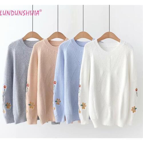 Женские вязаные пуловеры LUNDUNSHIJIA China At AliExpress