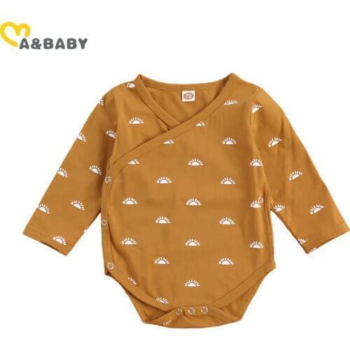 Ma&Baby 0-12M Spring Autumn Newborn Infant Baby Girls Boys Romper Long Sleeve Jumpsuit Cute Soft Baby Clothing