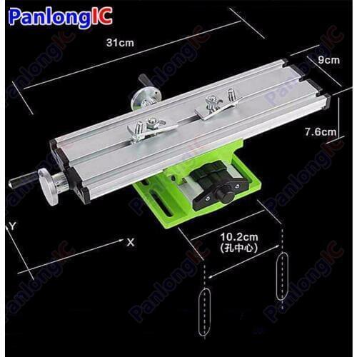 Miniature Precision Multifunction Milling Machine Bench Drill Vise Worktable X Y-axis Adjustment Coordinate Table Workbench