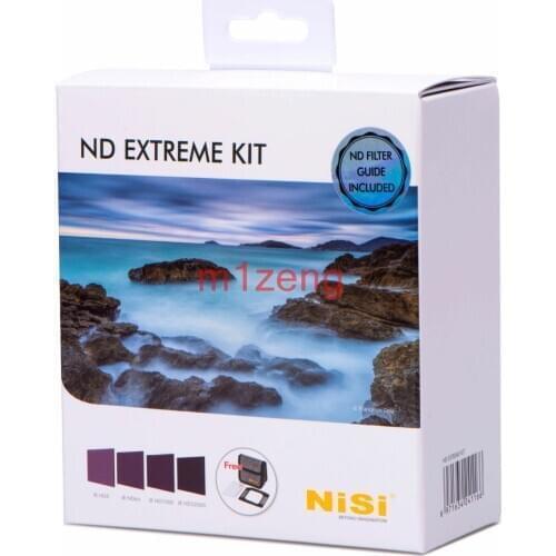 100x100mm Extreme nd square Filter kit(nano IR nd8+nd64+nd1000+nd32000+filter pouch+cleaning cloth) Long Exposure