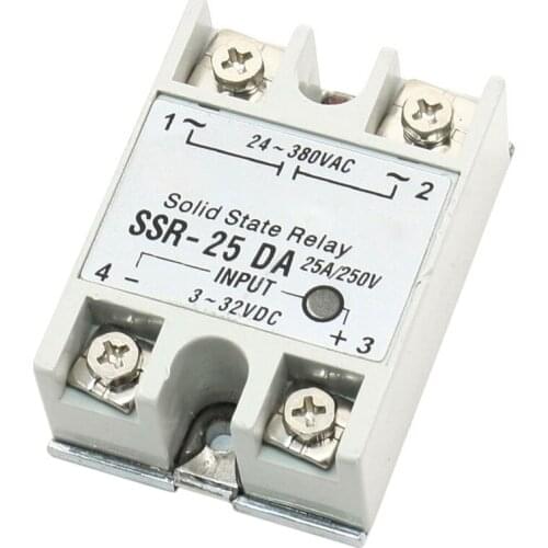 Single Phase DC Control AC Solid State Relay 25A SSR-25 DA Type